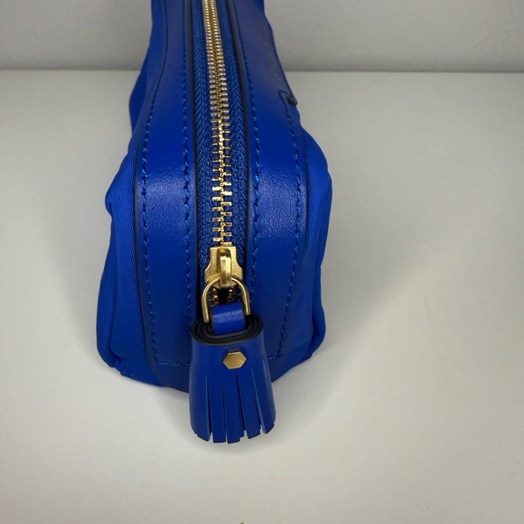 NEW ANYA HINDMARCH girlie stuff pouch in royal blue nylon - Picture 3 of 6